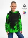 Детское худи / ЗЕЛЁНЫЙ ОГОНЬ | GREEN FIRE