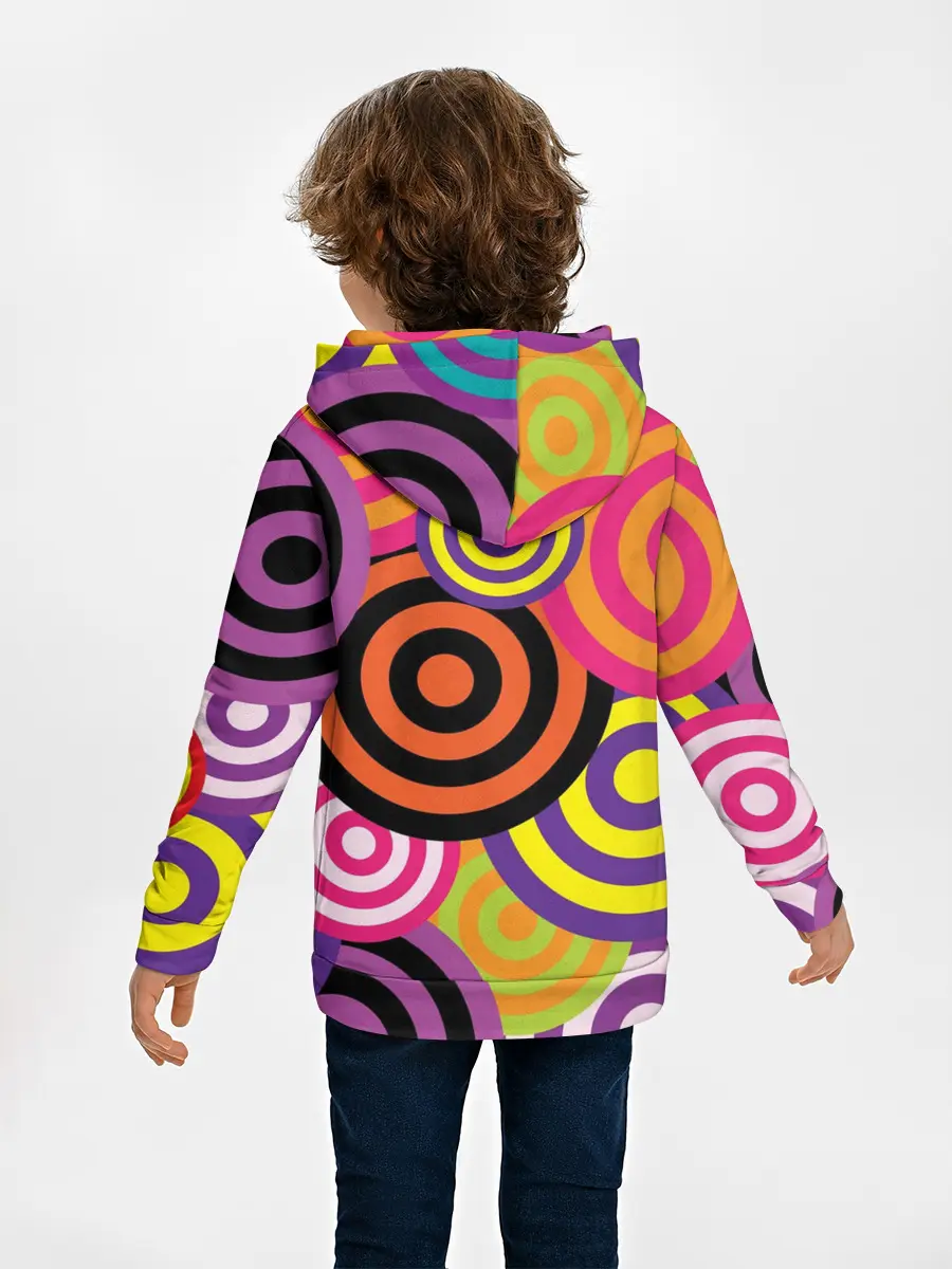 Детское худи / Аннотация разноцветных кругов