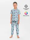 Детская пижама с брюками / Hockey Pattern