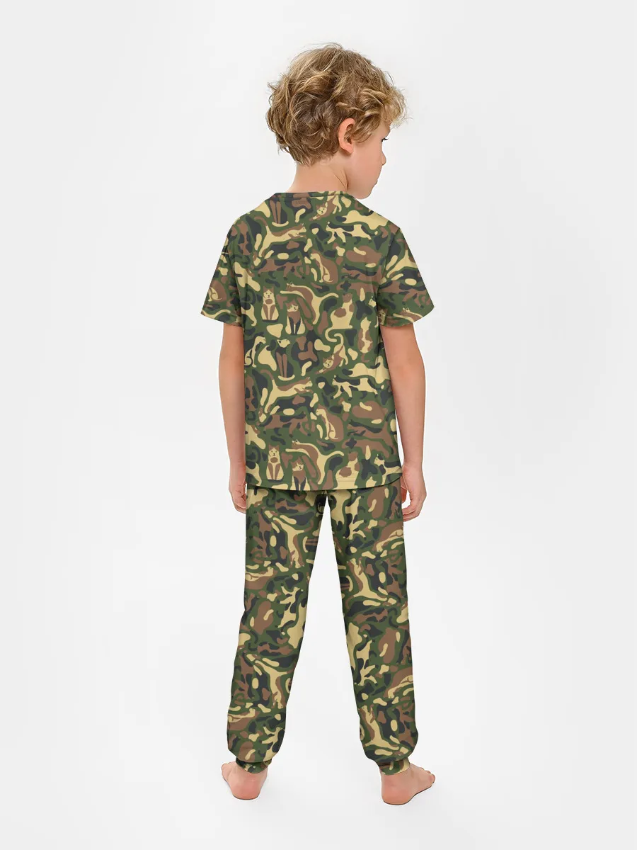 Детская пижама с брюками / Коты и Кошки