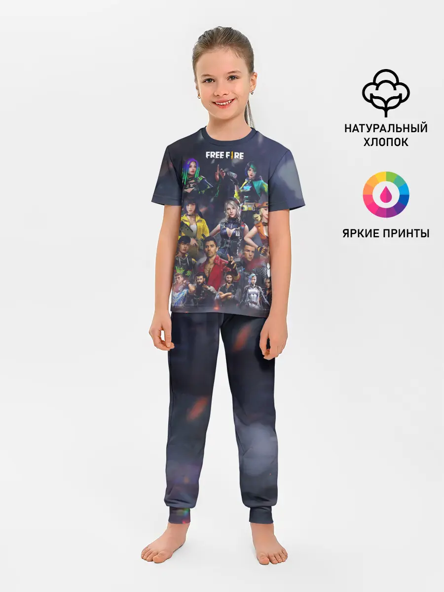 Детская пижама с брюками / Free fire