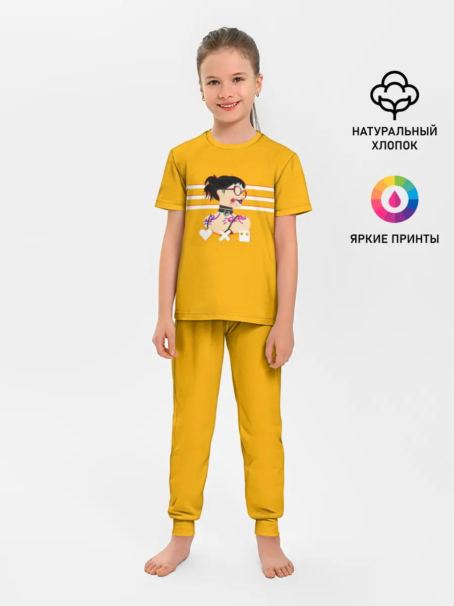 Детская пижама с брюками / Love, Death and Robots | Lora Glitch