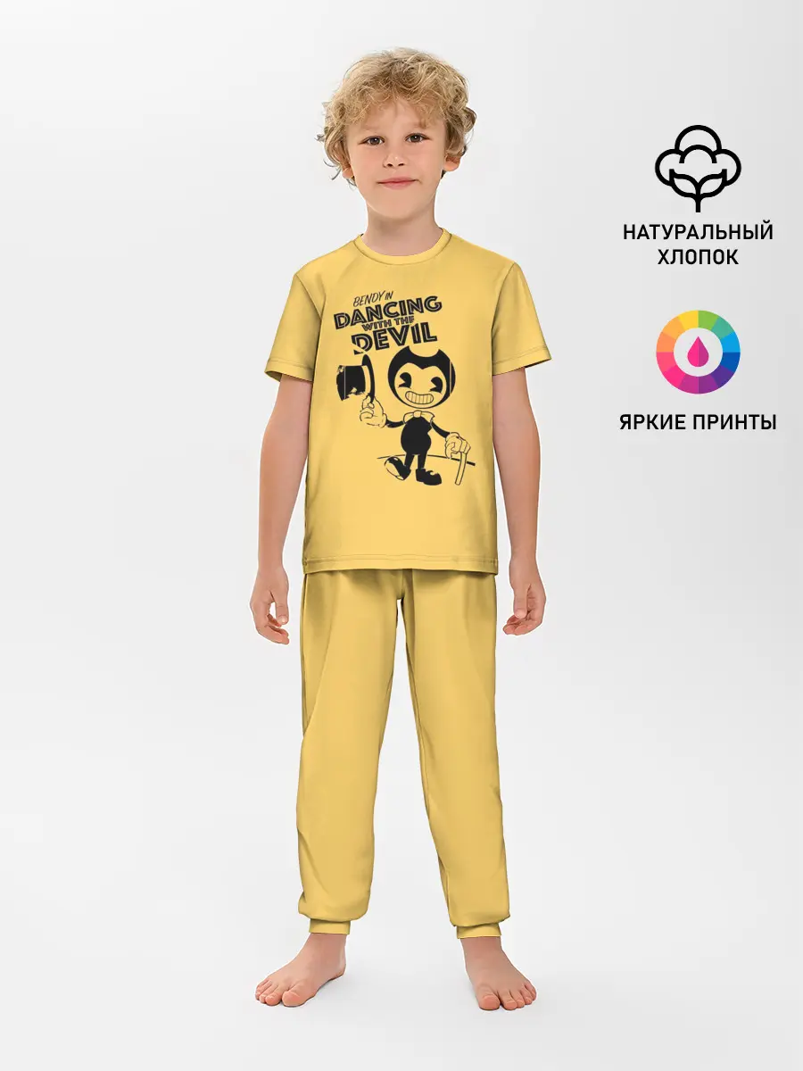 Детская пижама с брюками / Bendy And The Ink Machine