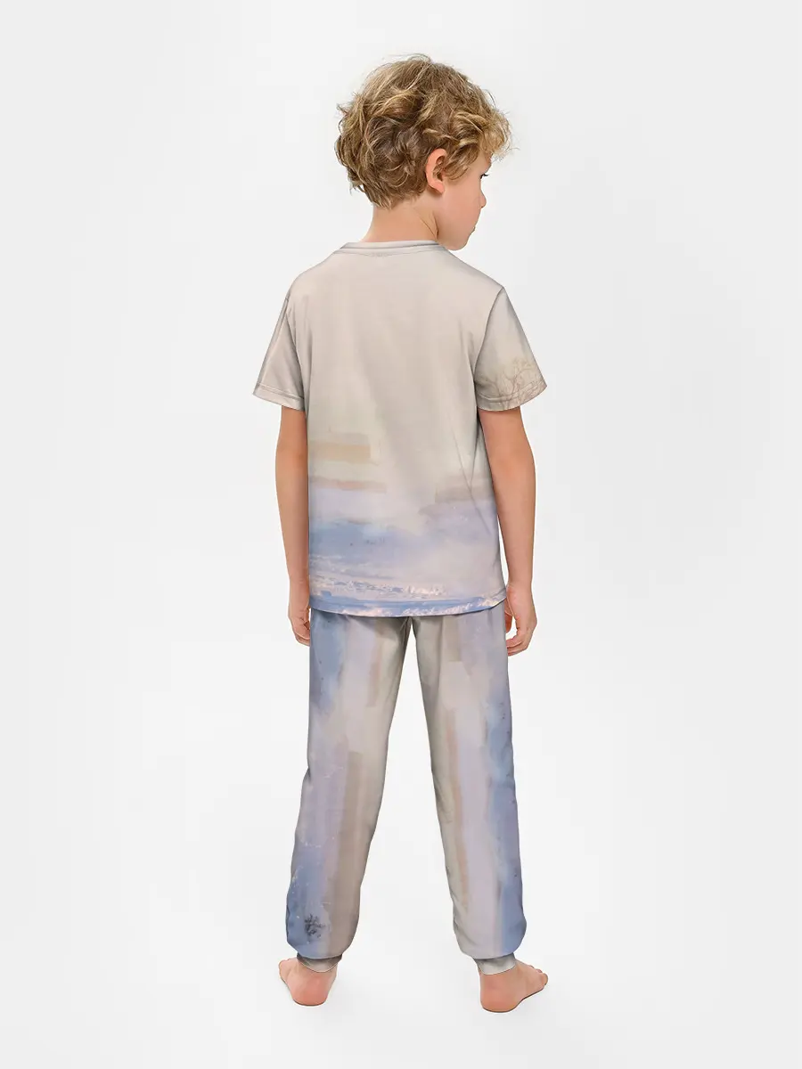 Детская пижама с брюками / Белая лошадь