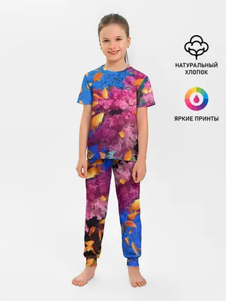 Детская пижама с брюками / Коралловые рыбки