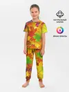 Детская пижама с брюками / Осенние листья