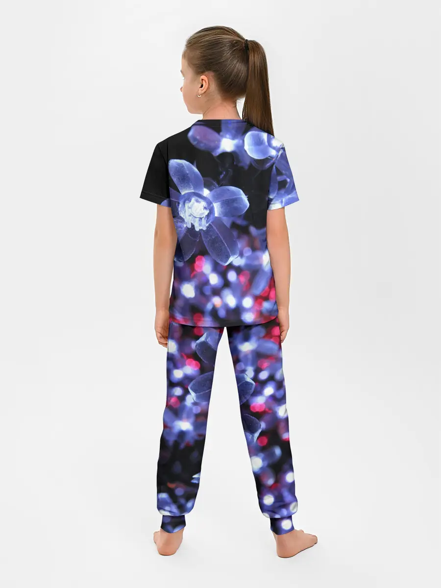 Детская пижама с брюками / Неоновые цвета