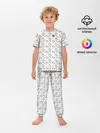 Детская пижама с брюками / Крутые бобры паттерн
