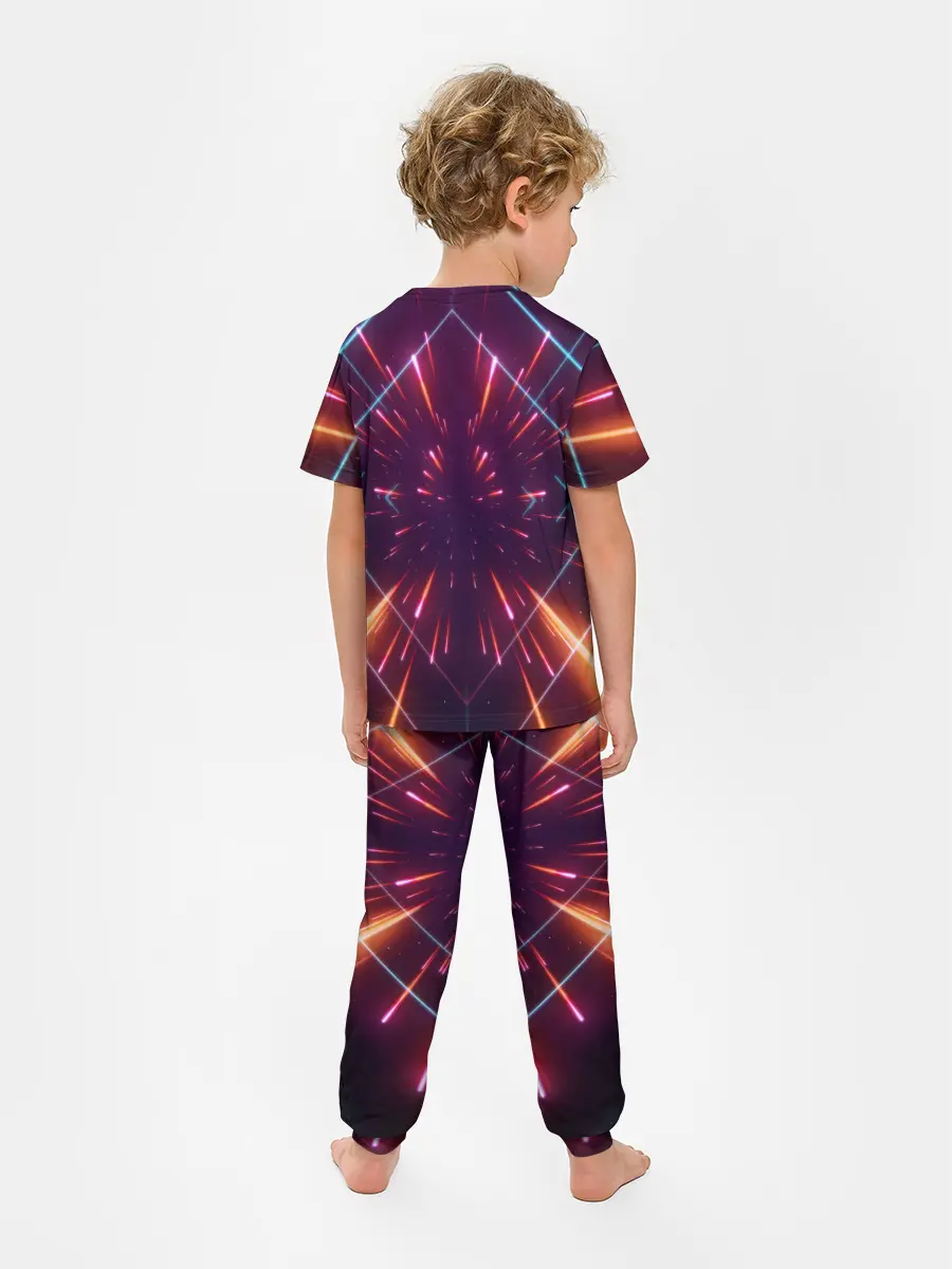 Детская пижама с брюками / SYNTHWAVE / RETROWAVE