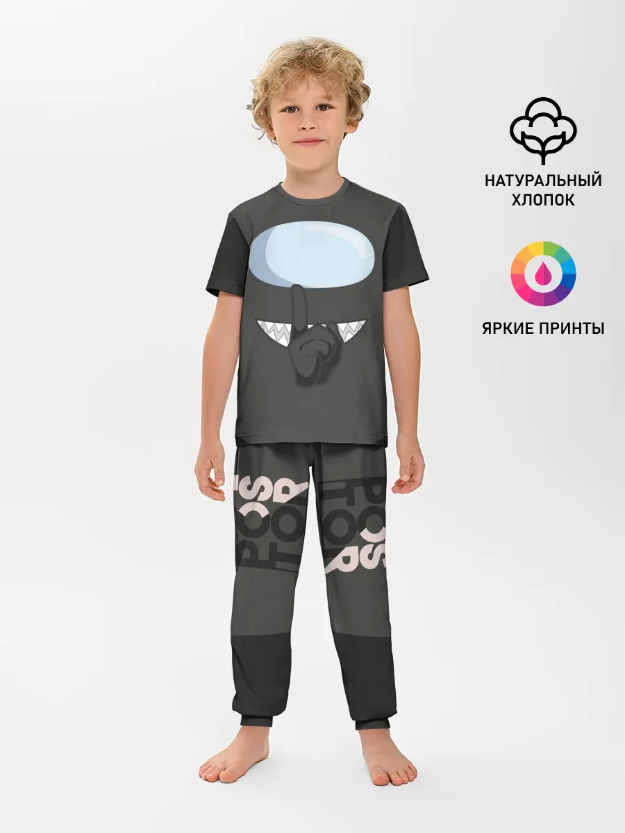 Детская пижама с брюками / AMONG US | BLACK IMPOSTOR