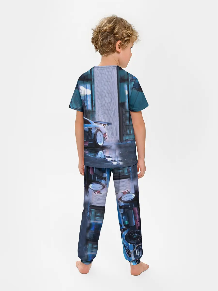 Детская пижама с брюками / Nissan GTR R35