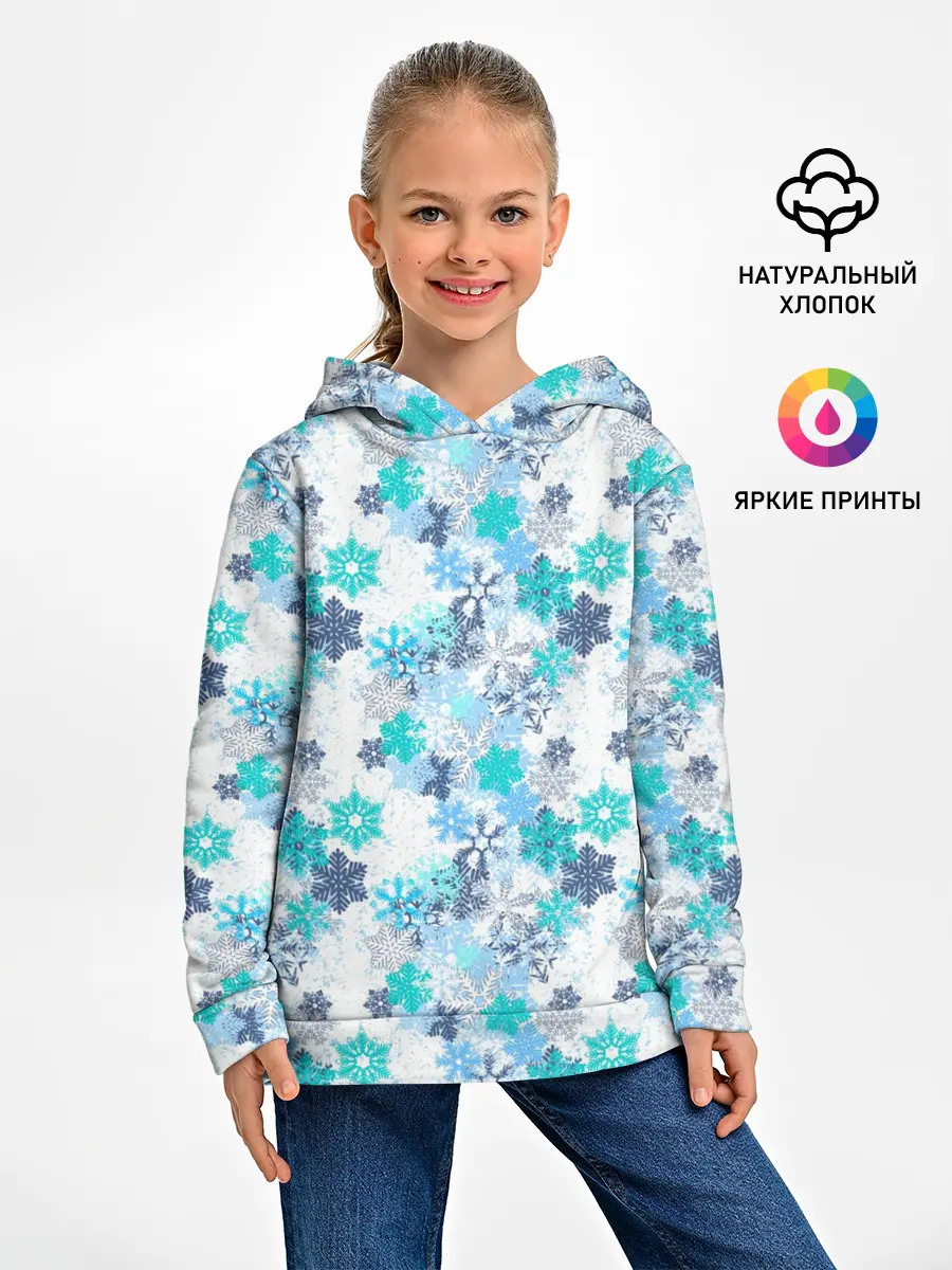 Детское худи / Зимние Снежные Узоры