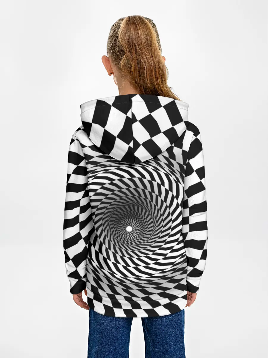 Детское худи / Оптические квадраты