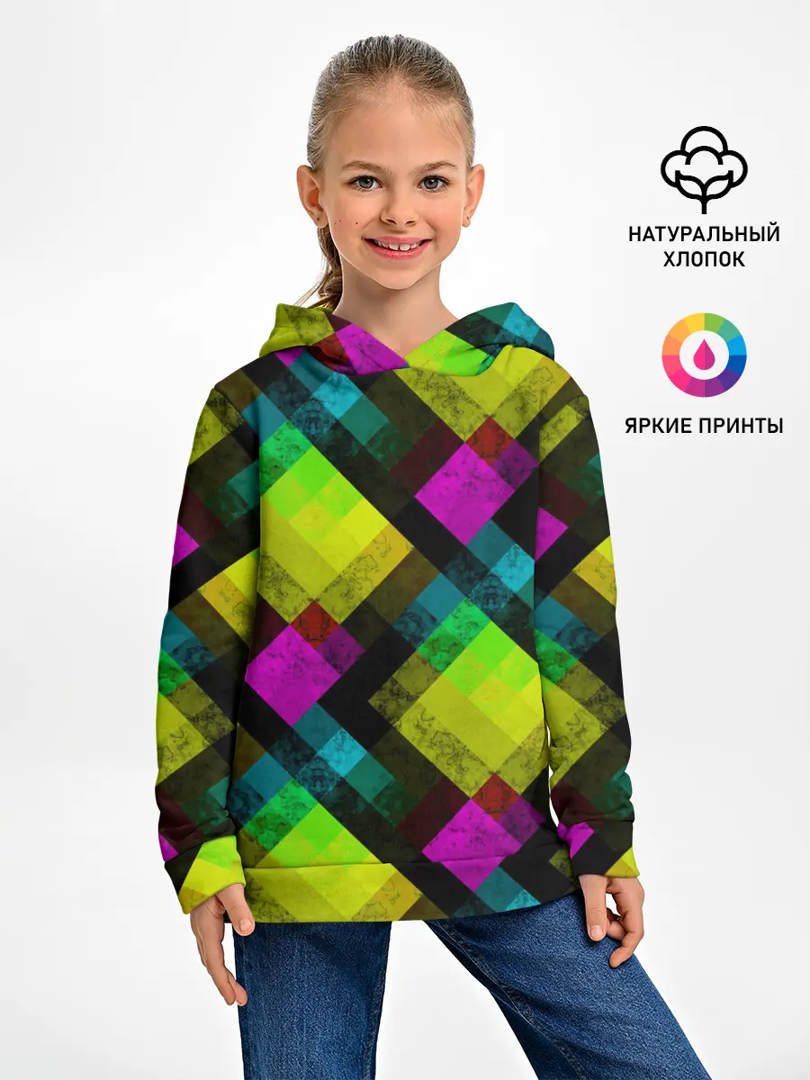 Детское худи / Абстрактный разноцветный узор