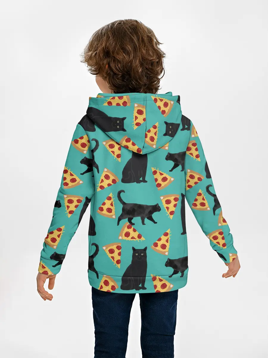 Детское худи / Котики и Пиццы