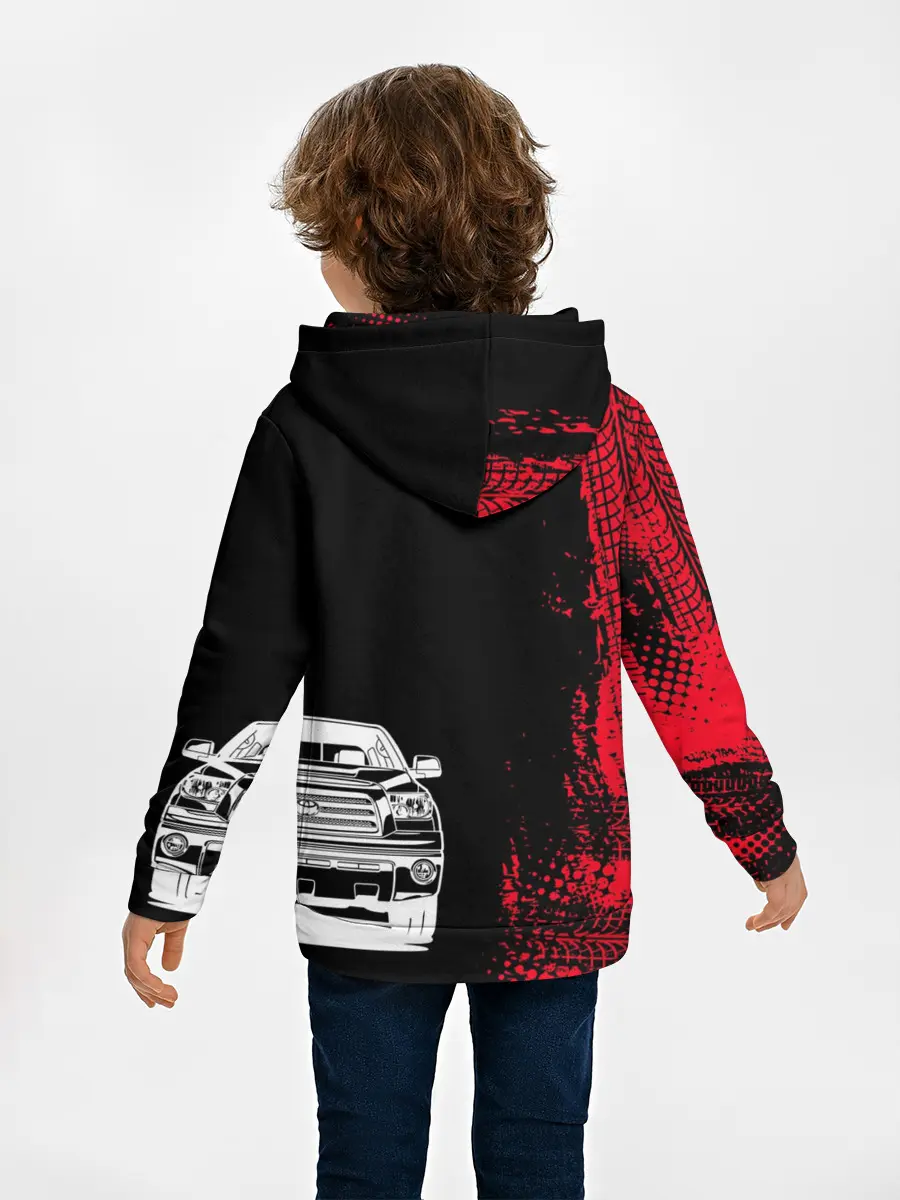 Детское худи / Тойота | Красные следы