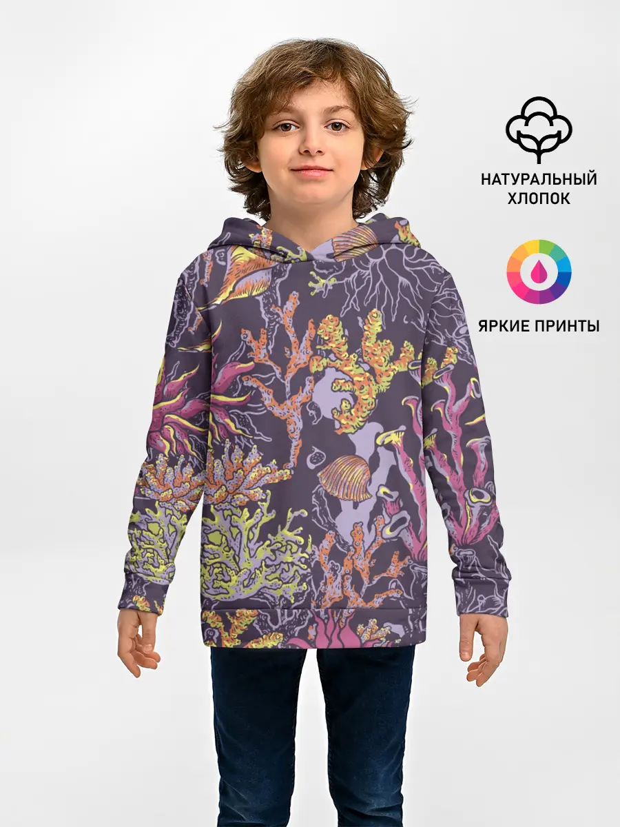 Детское худи / Кораллы