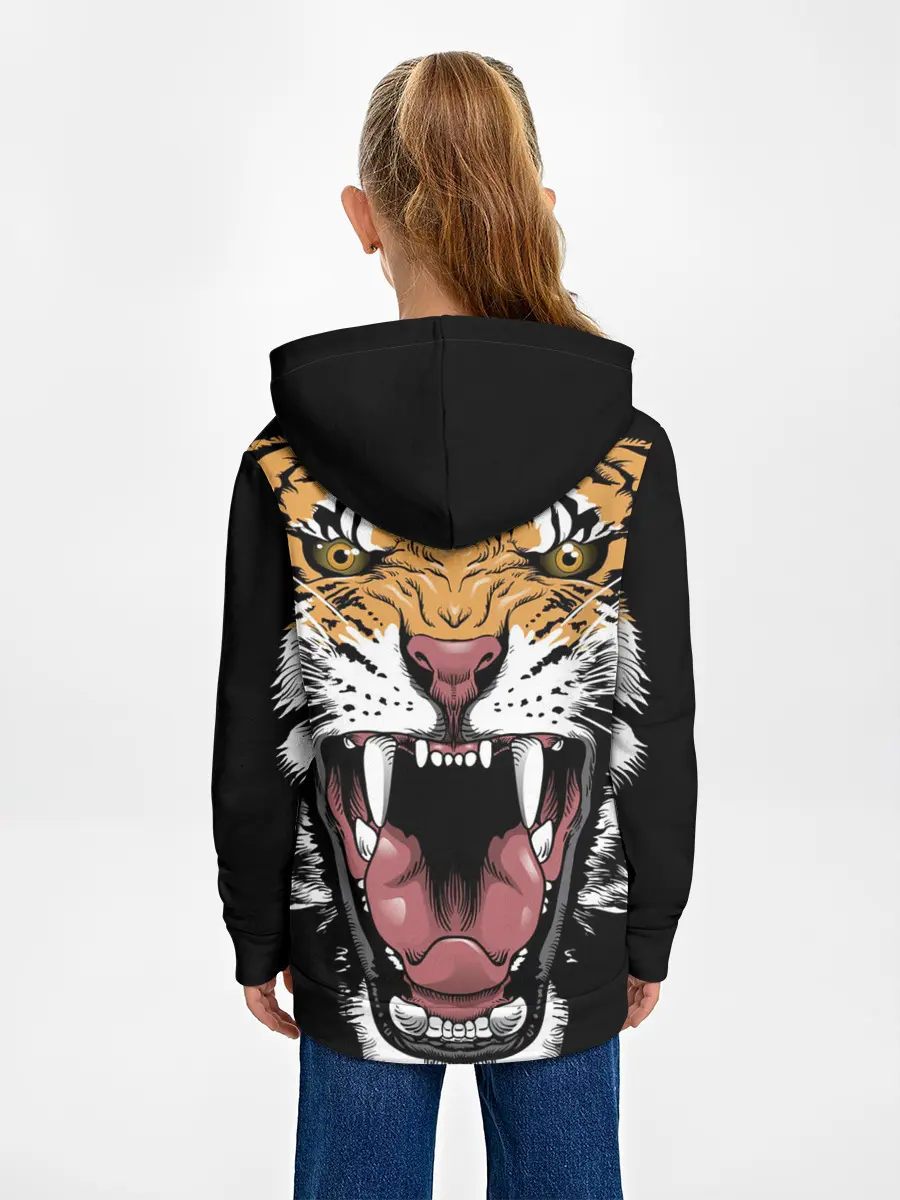 Детское худи / Оскал амурского тигра