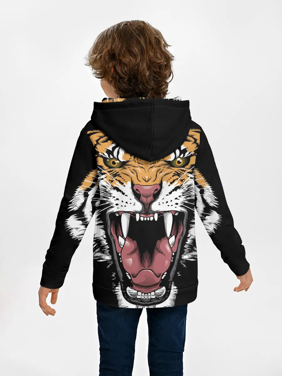 Детское худи / Оскал амурского тигра
