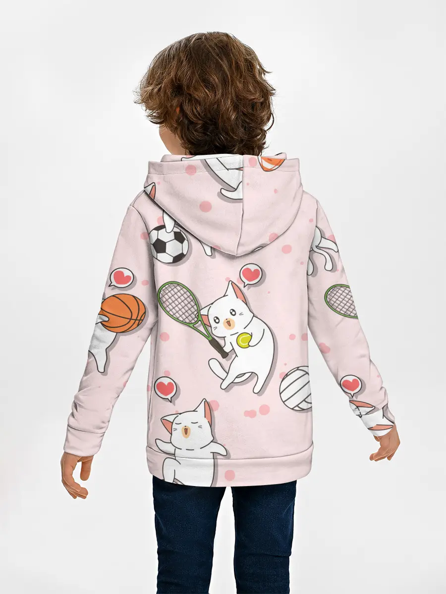 Детское худи / Спортивные котики | Мяу спорт