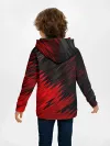 Детское худи / ЧЁРНО КРАСНЫЕ КРАСКИ | RED BLACK STRIPES