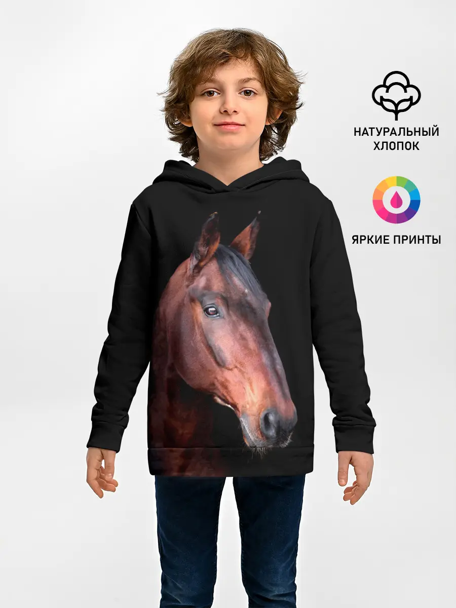 Детское худи / Гнедая лошадь
