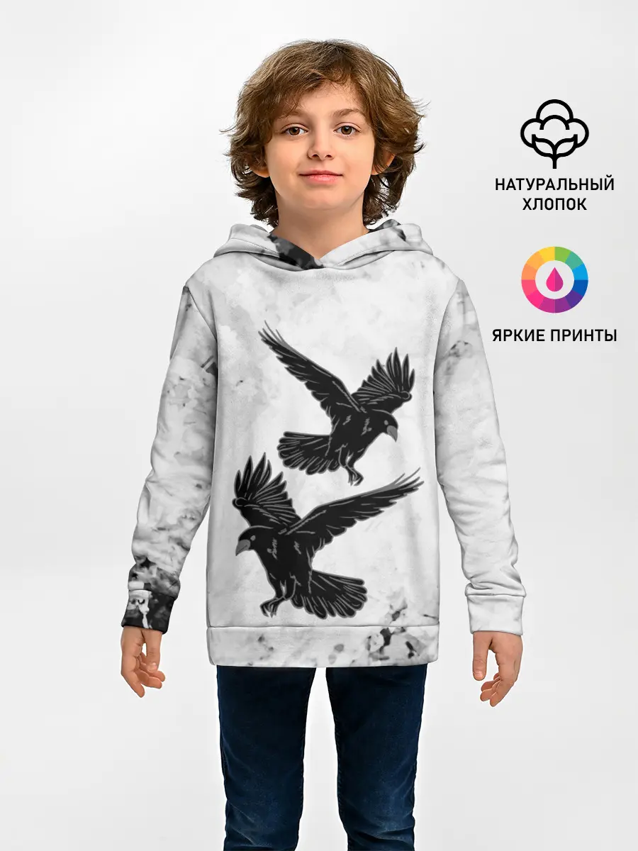 Детское худи / Gothic crows