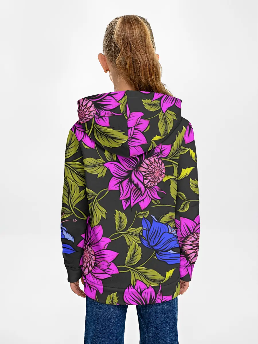 Детское худи / Цветочный Паттерн