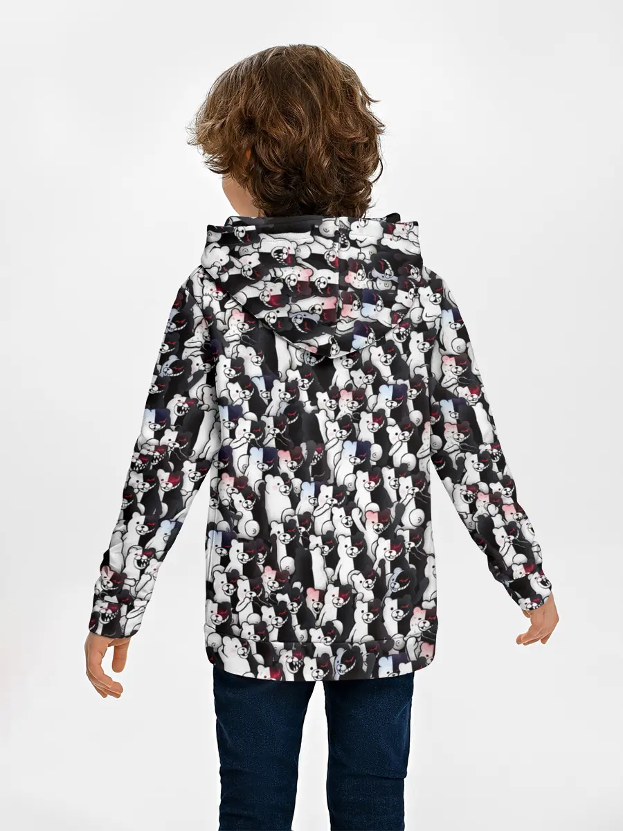 Детское худи / Черно-белые медведи