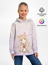 Детское худи / малышка чиби пончик лис