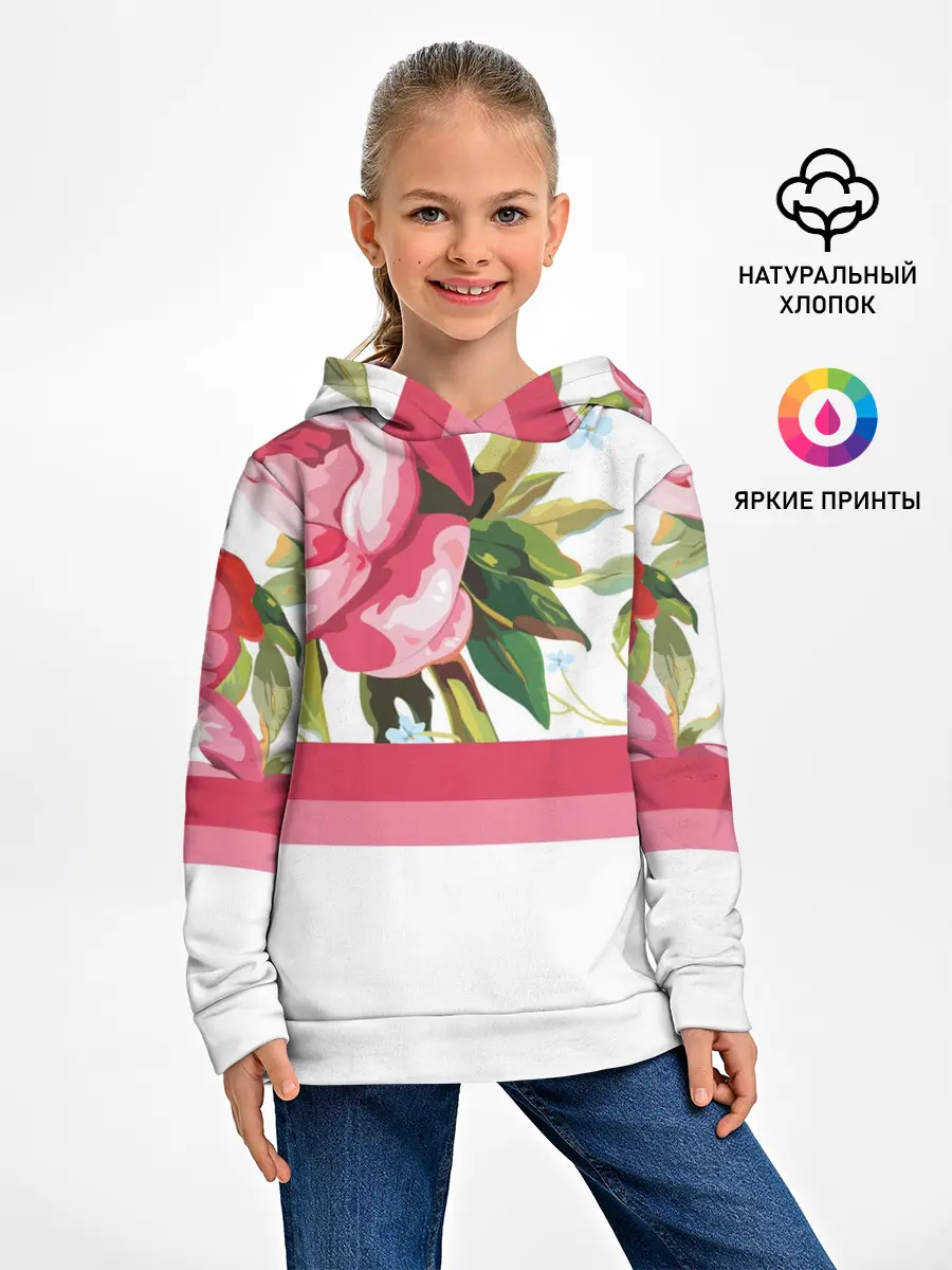 Детское худи / Нежные Розы