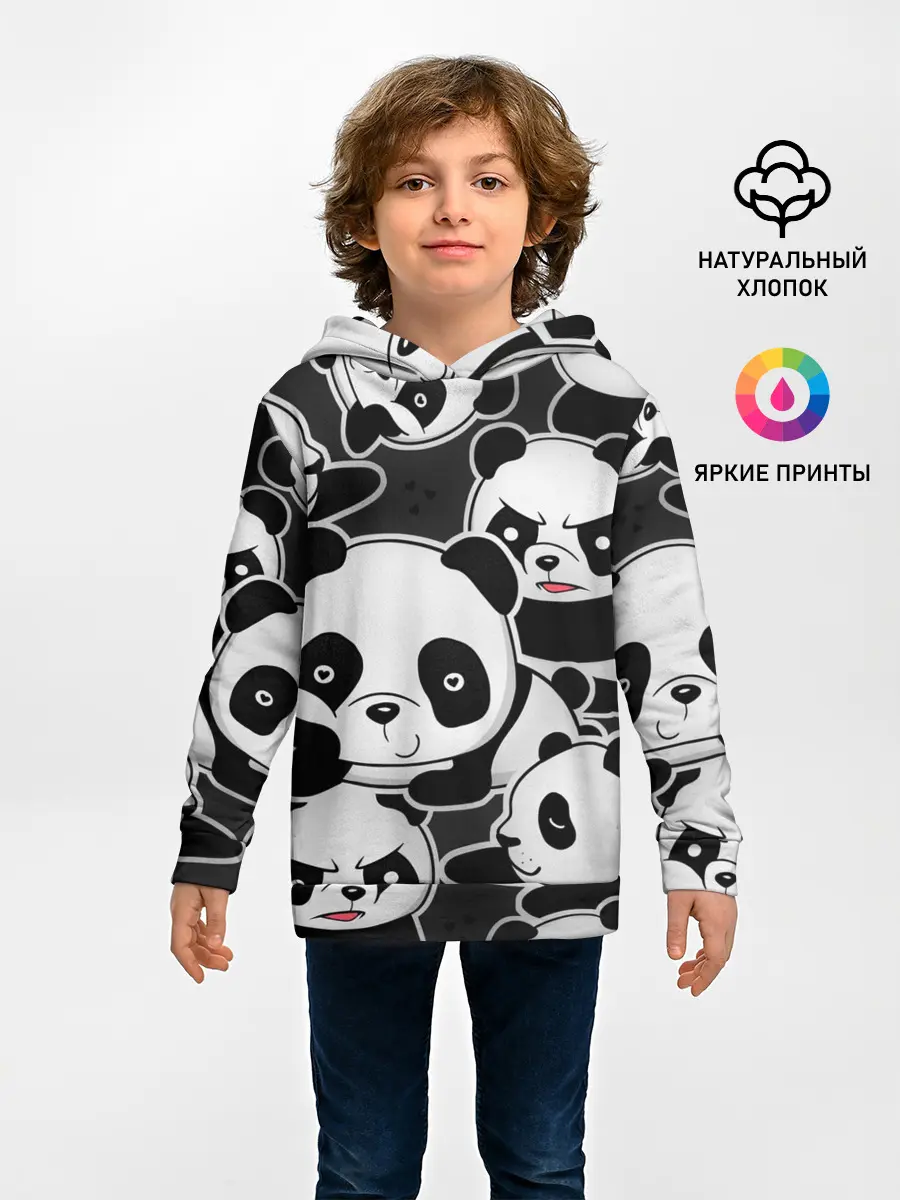 Детское худи / Смешные панды