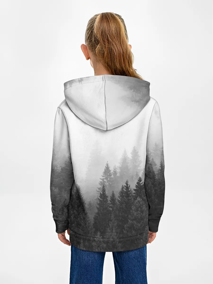 Детское худи / ЛЕС МОЙ ХРАМ / ВОЛК