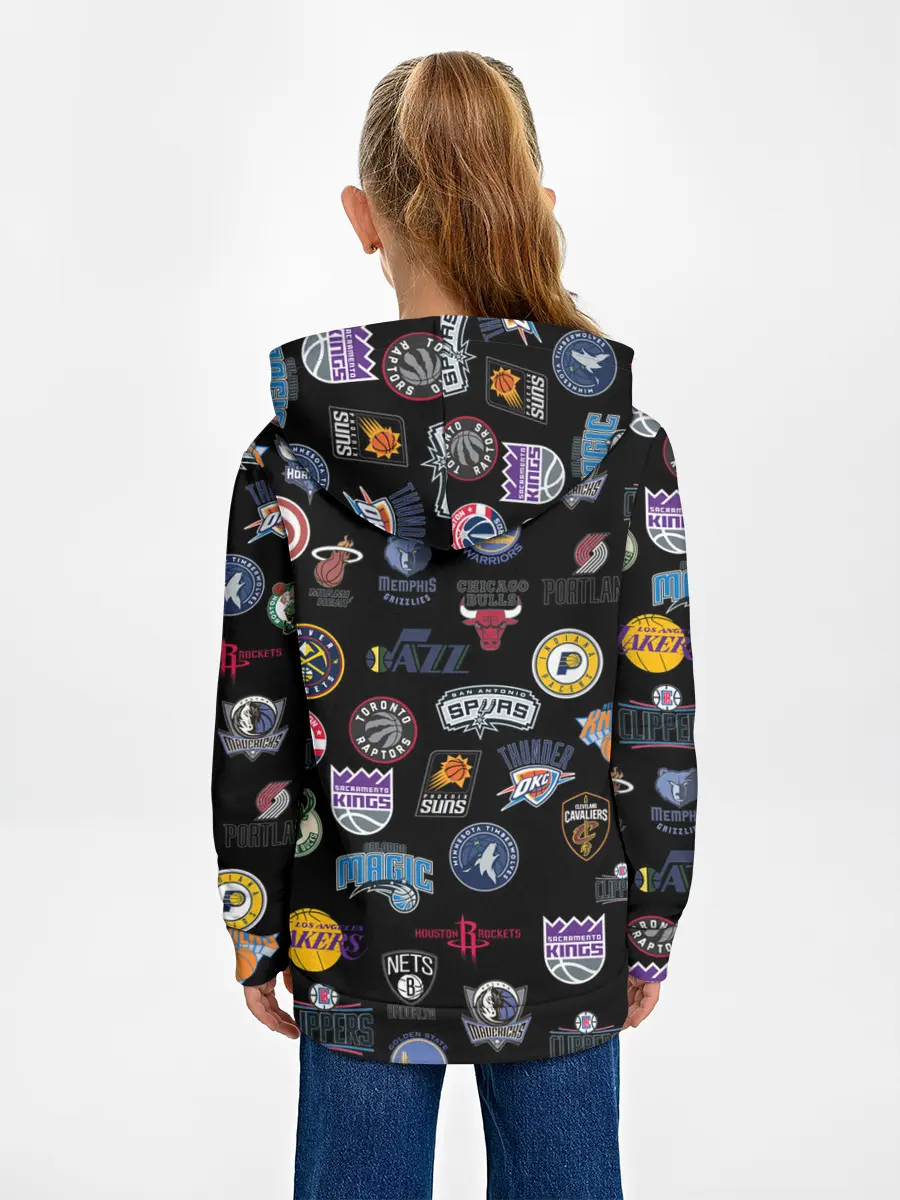 Детское худи / NBA Pattern | НБА Паттерн