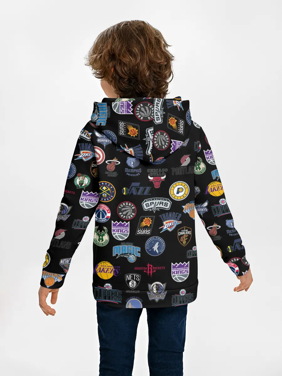 Детское худи / NBA Pattern | НБА Паттерн