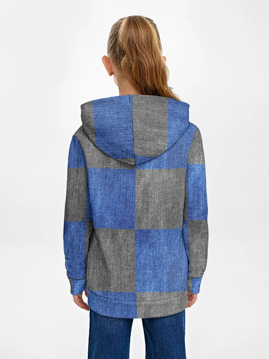 Детское худи / Denim Patchwork