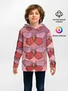 Детское худи / Розовый принт с бабочками