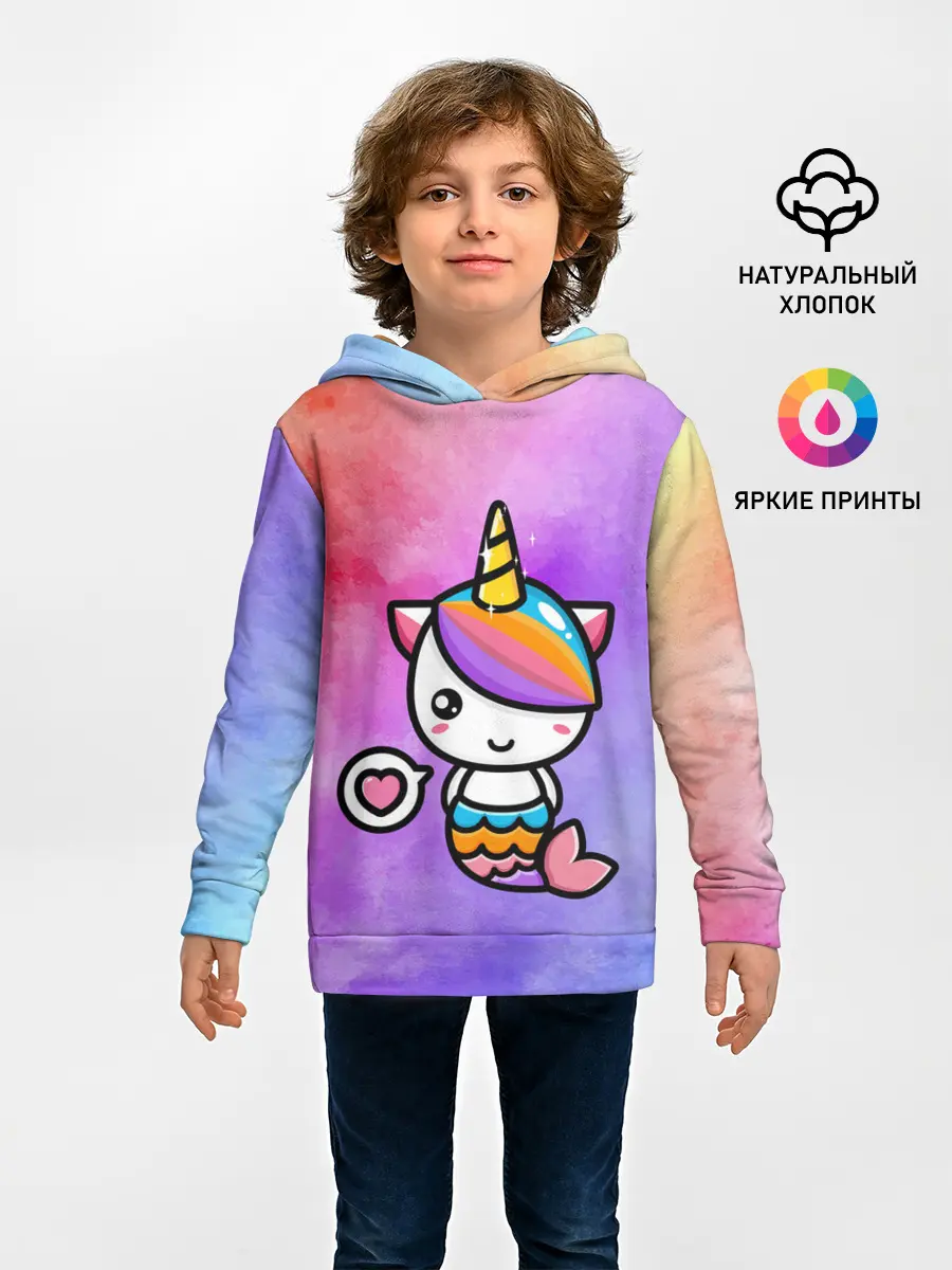 Детское худи / Русалка | Единорог
