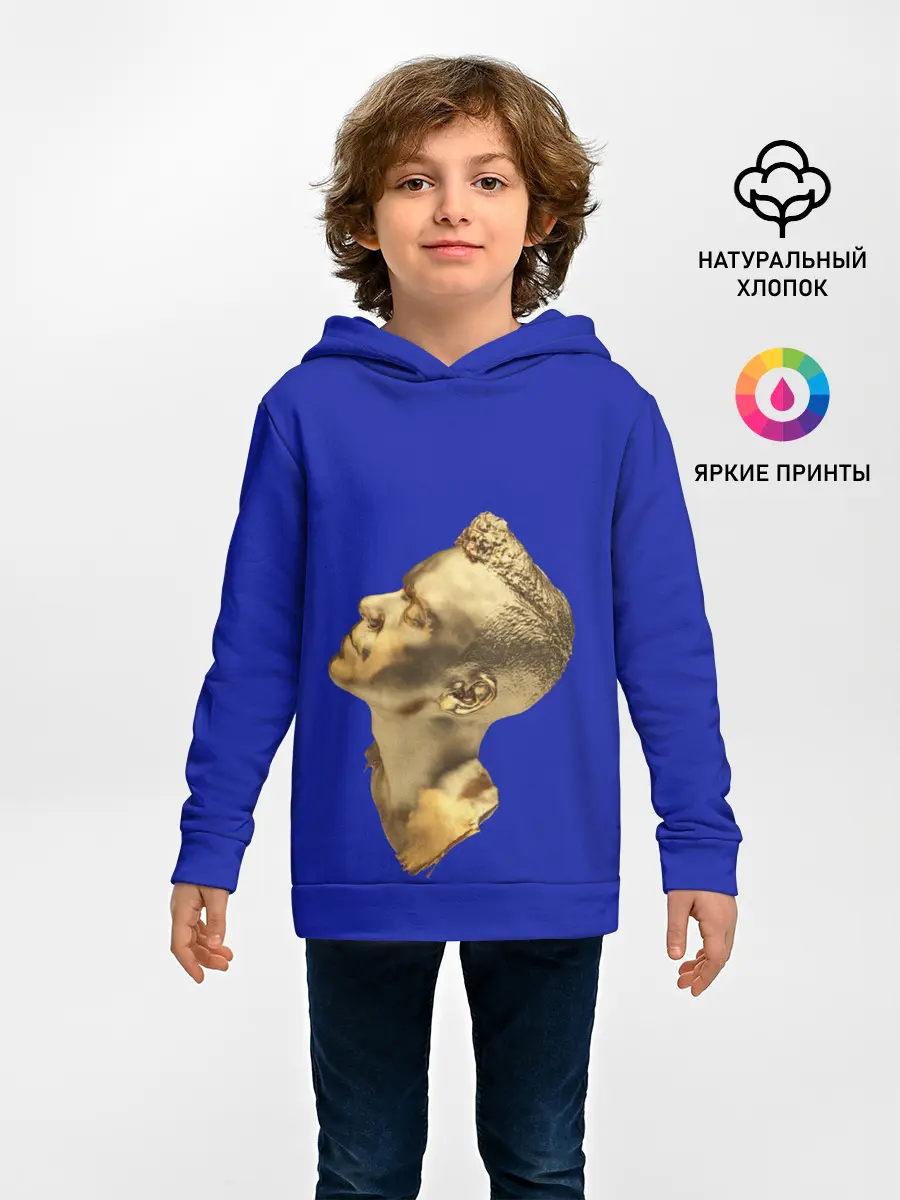 Детское худи / Черно белая Голова