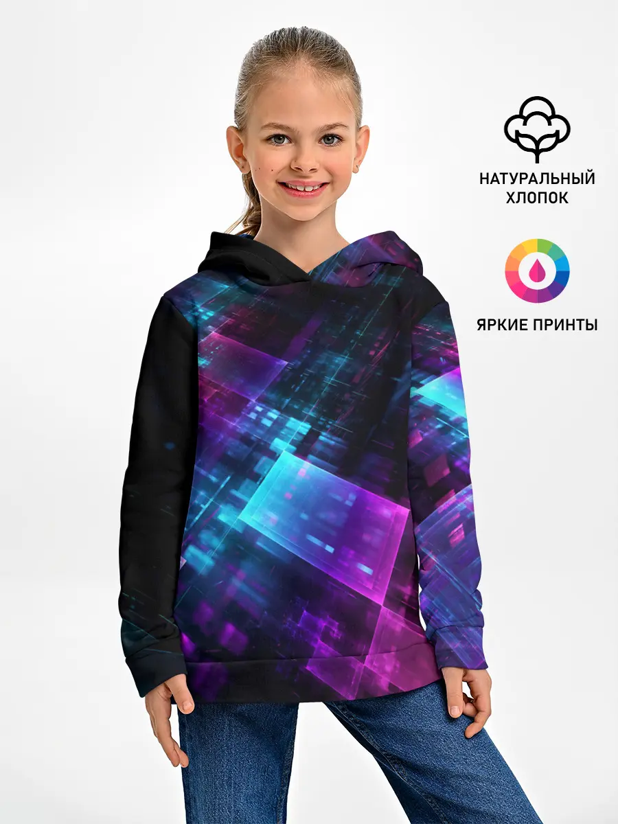 Детское худи / НЕОНОВАЯ АБСТРАКЦИЯ