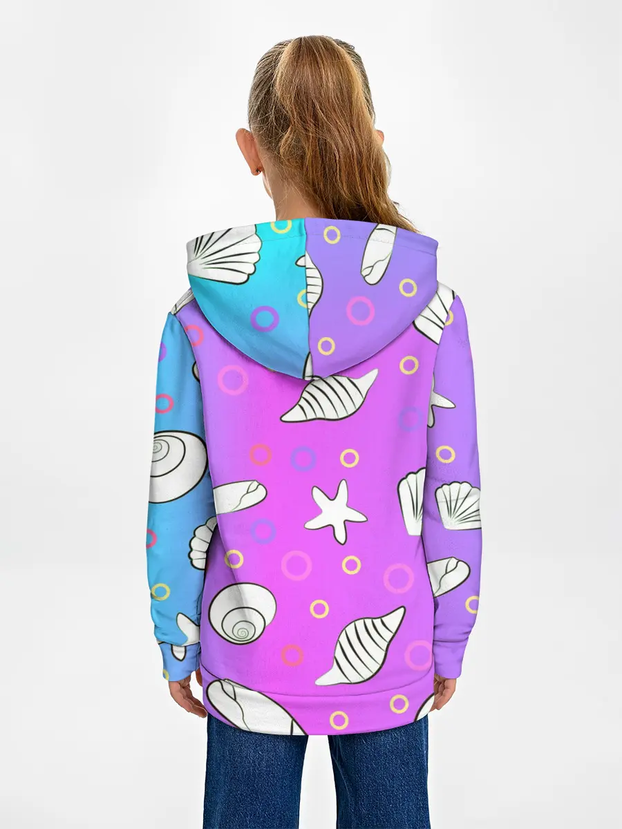 Детское худи / Ракушки с градиентом