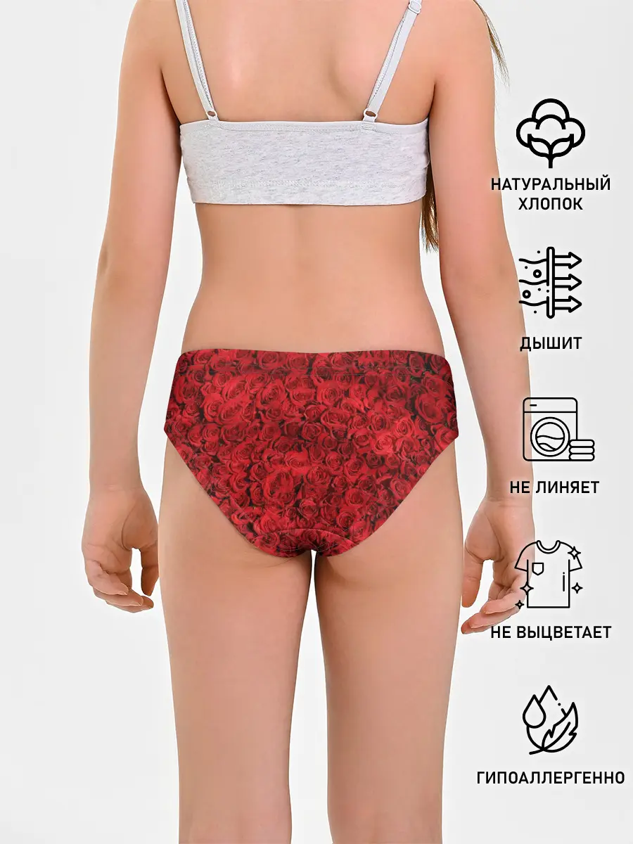 Трусы для девочек / Розы