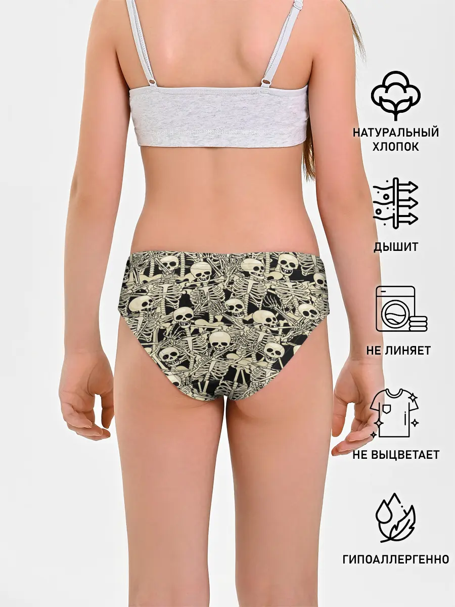 Трусы для девочек / Skeleton