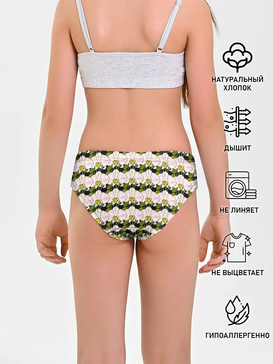 Трусы для девочек / Заросли орхидей