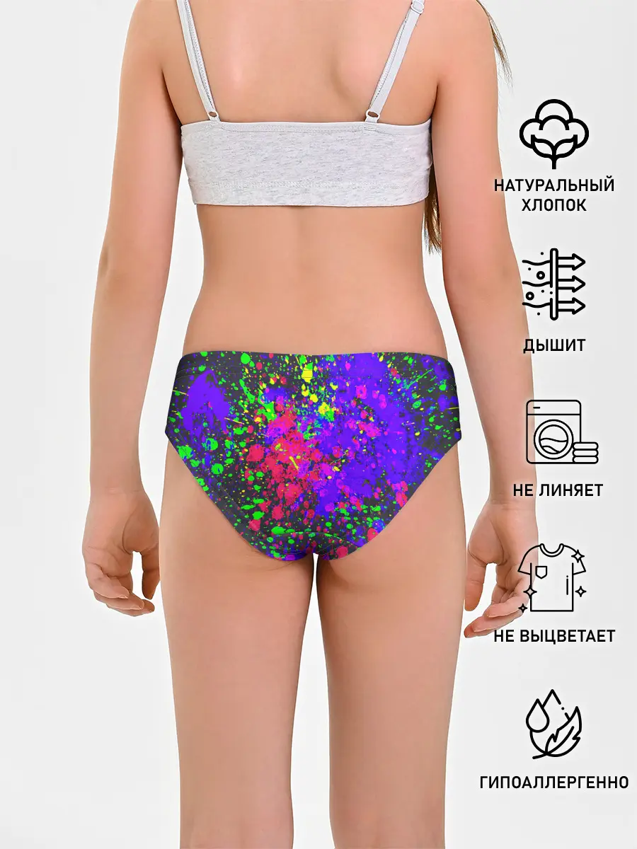 Трусы для девочек / КИСЛОТНЫЕ БРЫЗГИ