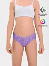 Трусы для девочек / Сиреневая пиксельная абстракция