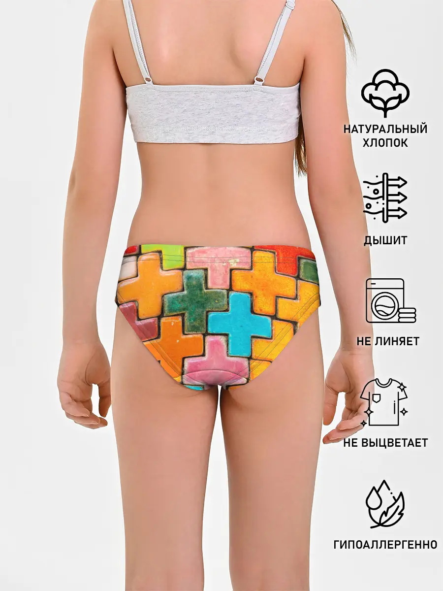 Трусы для девочек / Крестик