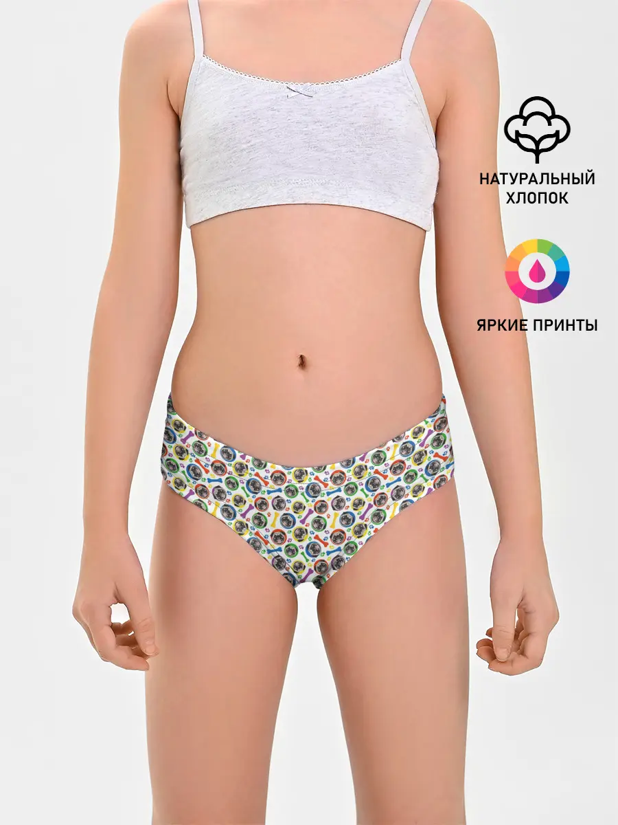 Трусы для девочек / Мопс