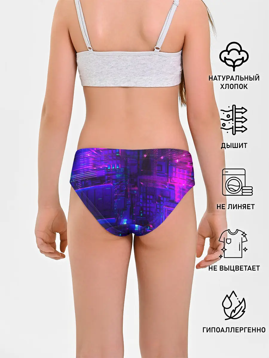 Трусы для девочек / NEON CUBES