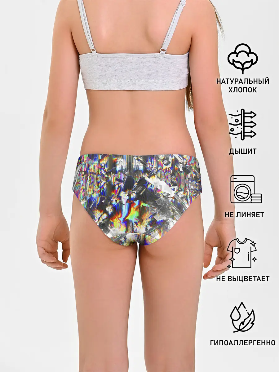 Трусы для девочек / Gasoline stains abstraction